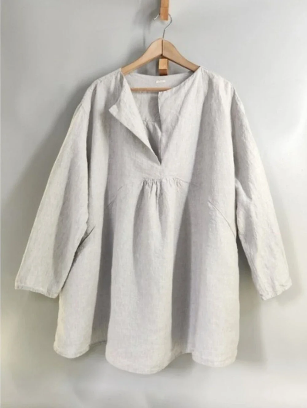 Apuntob Linen Lagenlook Tunic Top Size L/XL - Picture 1 of 5